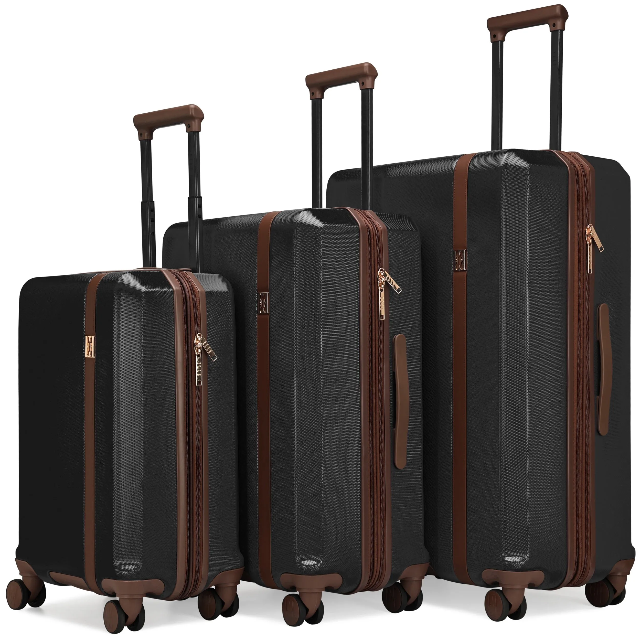 ELLE Luxe Journey 3 Piece Expandable Retro Spinner Luggage Set sold by Zulily