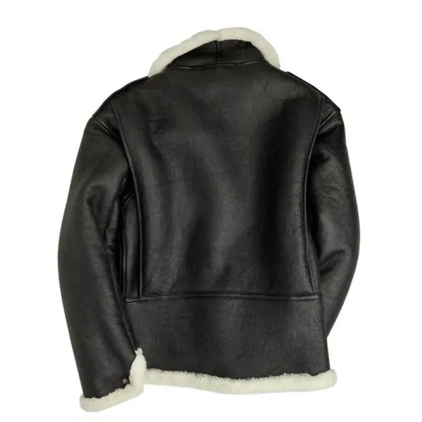 Men B-6 Black Shearling Bomber Jacket sold by Zulily product image thumbnail 2