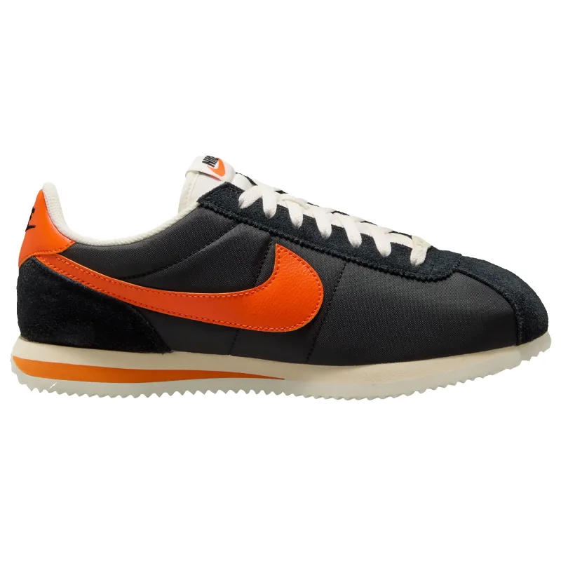 Nike Men's Cortez TXT - Black/Sail/Safety Orange made by Nike