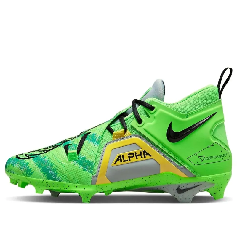 Nike Men's Alpha Menace Pro 3 - Razor-Sharp Cuts - Green Strike/Mica Green/Opti Yellow/Black made by Nike