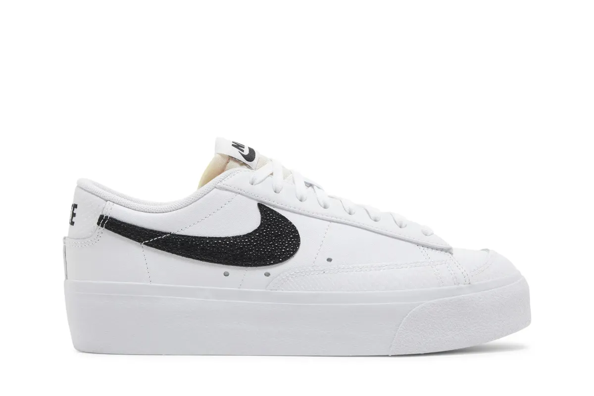 Nike Women's Blazer Low Platform - White/Black Stingray made by Nike