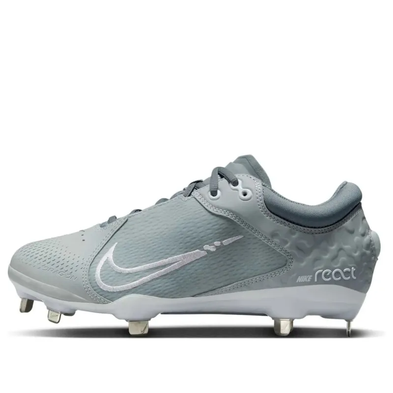 Nike Women's Hyperdiamond 4 Elite - Wolf Grey/White made by Nike