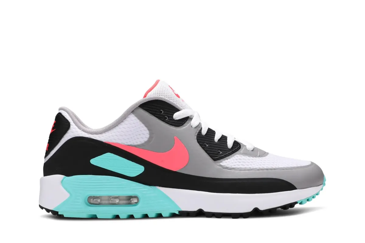 Nike Men's Air Max 90 Golf - Aurora/Hot Punch made by Nike