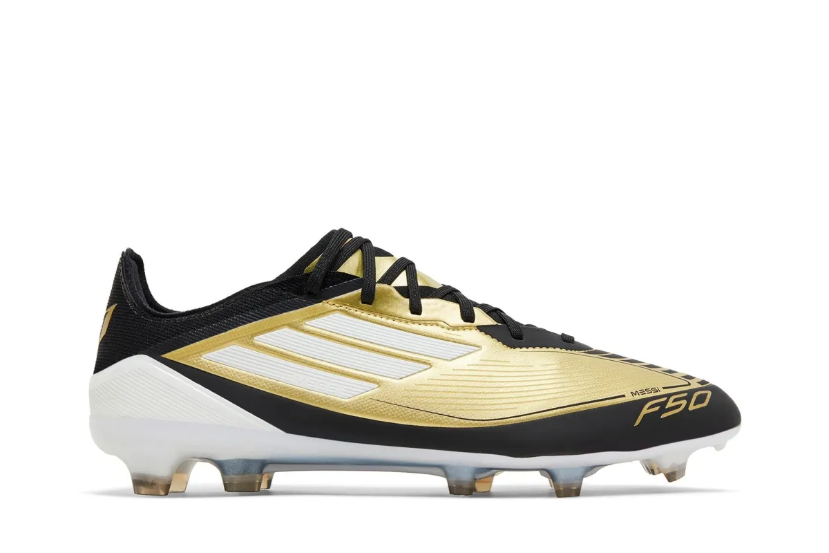 Adidas Men's F50 Pro FG - Messi Gold Metallic/Cloud White/Core Black made by Adidas
