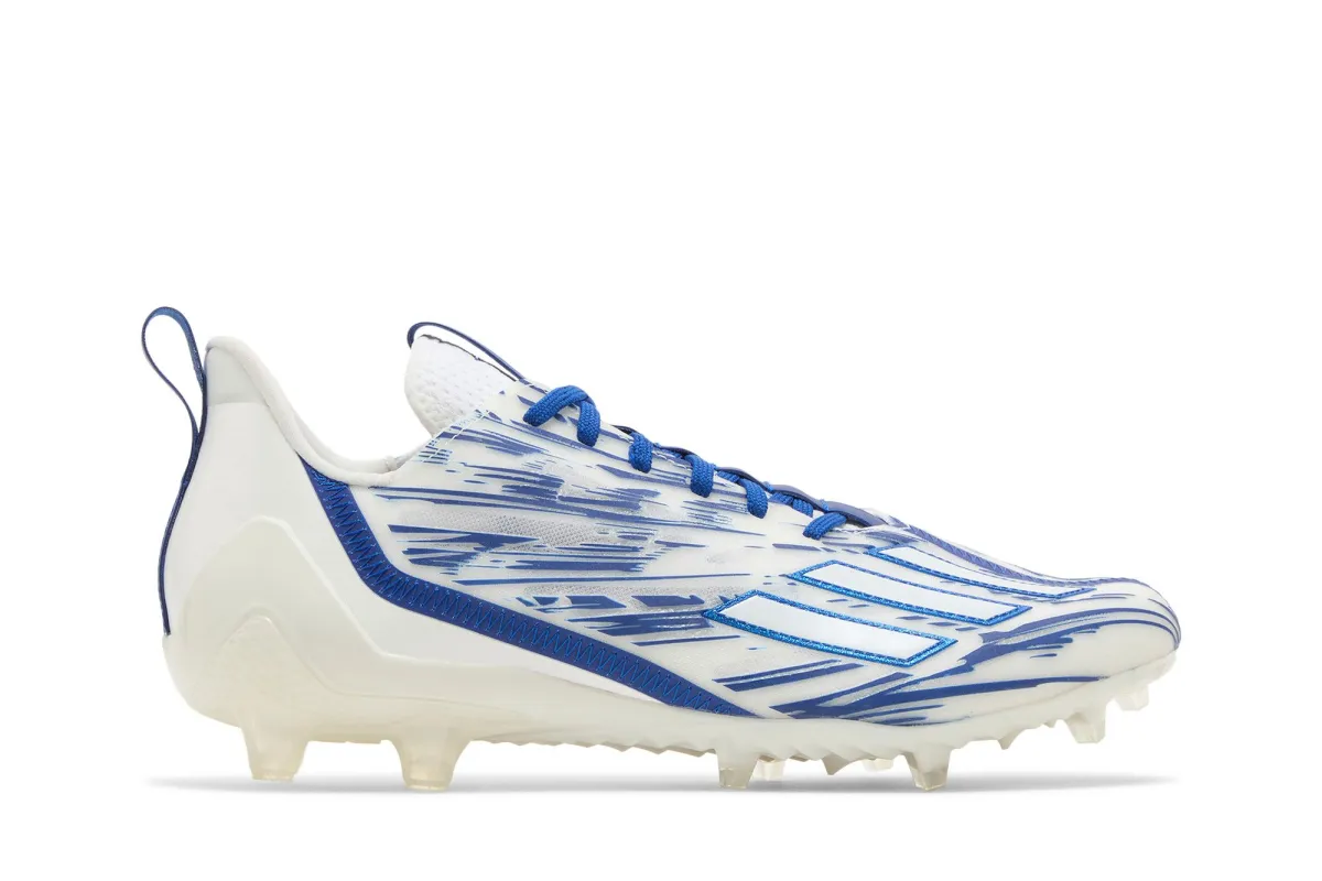 Adidas Men's Adizero Cleats - White/Royal Blue made by Adidas