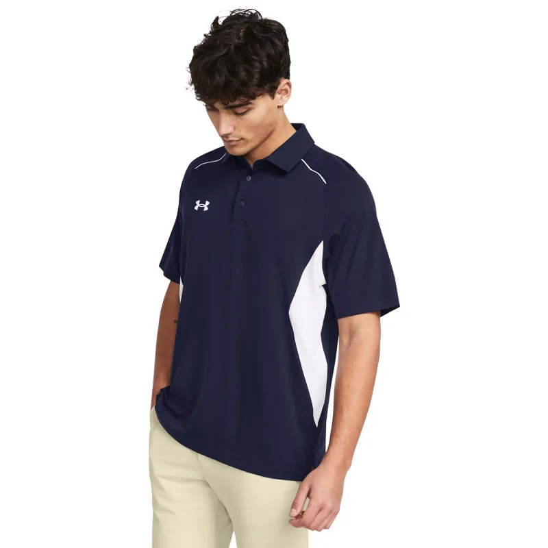 Under Armour Men's Title Polo - Midnight Navy/White made by Under Armour