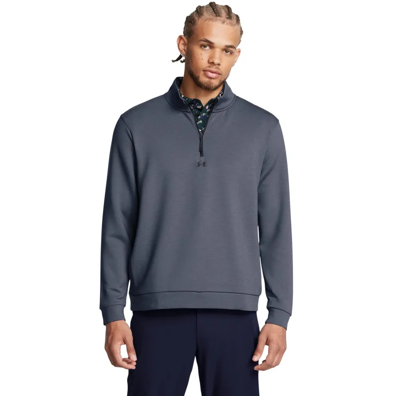 Under Armour Men's Drive Midlayer Pullover - Downpour Gray/Black made by Under Armour