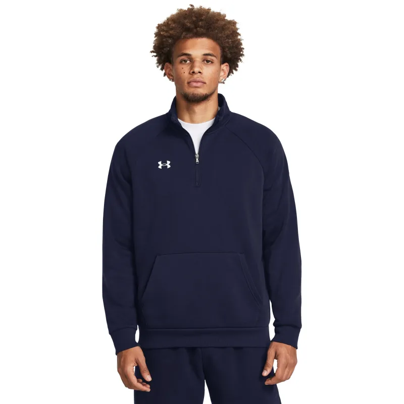 Under Armour Men's Fleece 1/4-Zip - Midnight Navy/White made by Under Armour