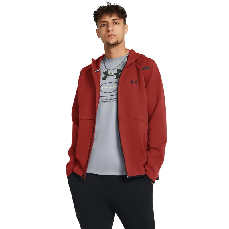 Under Armour Men's Unstoppable Fleece Full-Zip Hoodie - Red made by Under Armour
