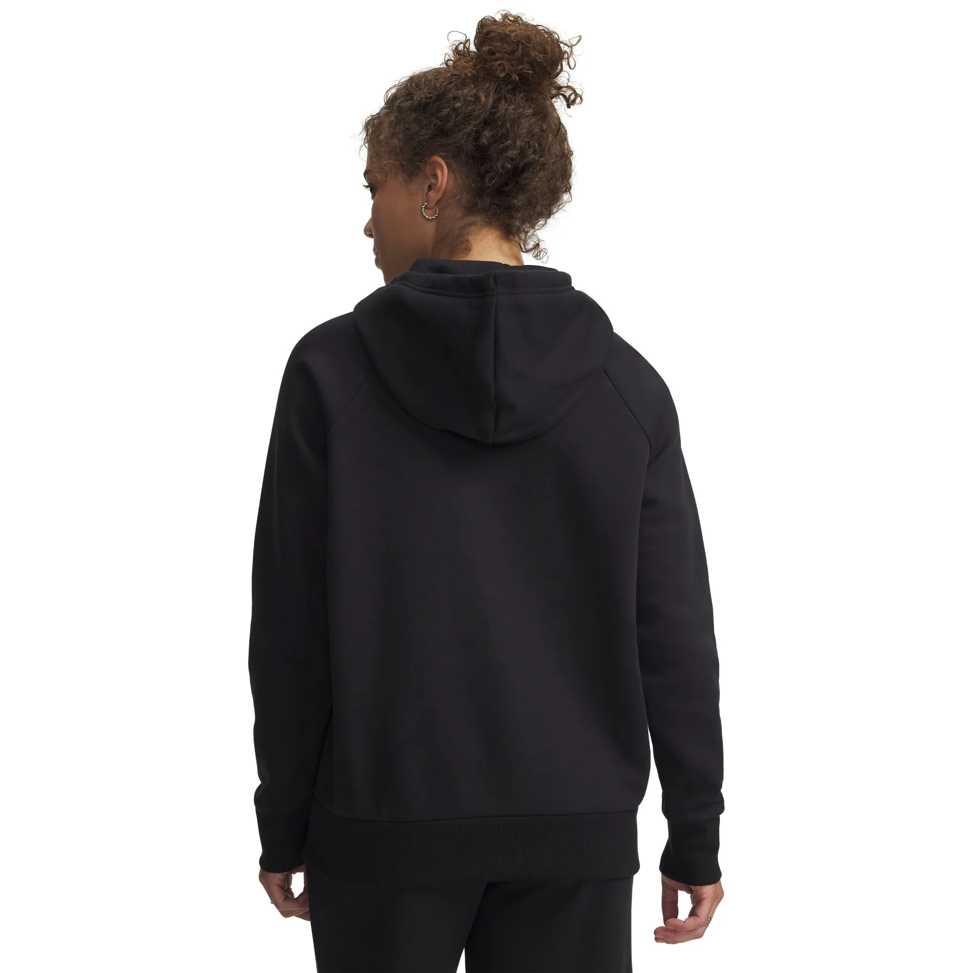Under Armour Women's Rival Fleece Hoodie - Black/White sold by Zulily product image thumbnail 2