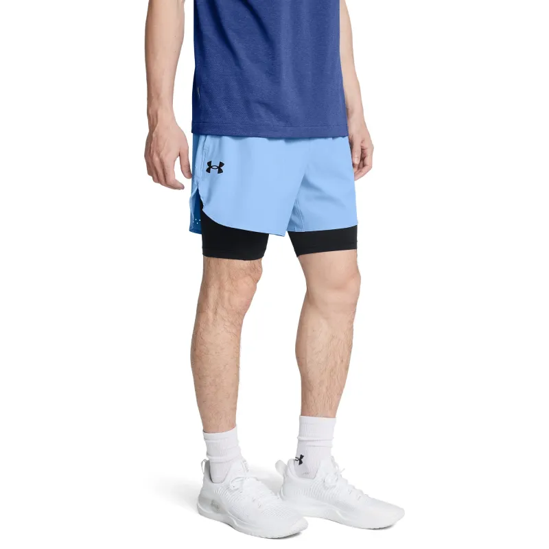Under Armour Men's Vanish Elite Woven 2-in-1 Shorts - Blue/Black made by Under Armour