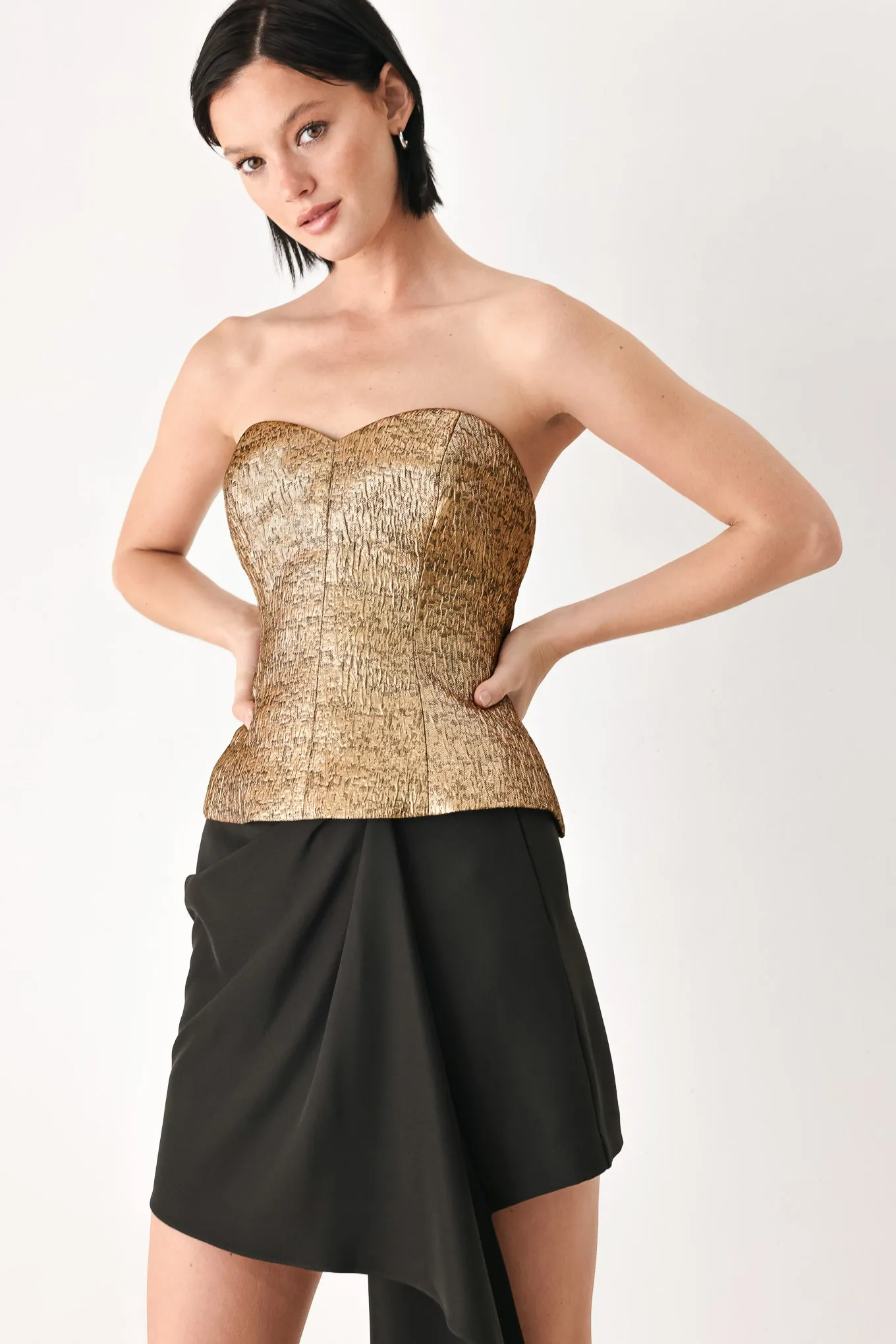 Gold Rush Metallic Sweetheart Tube Top sold by Zulily product image thumbnail 4
