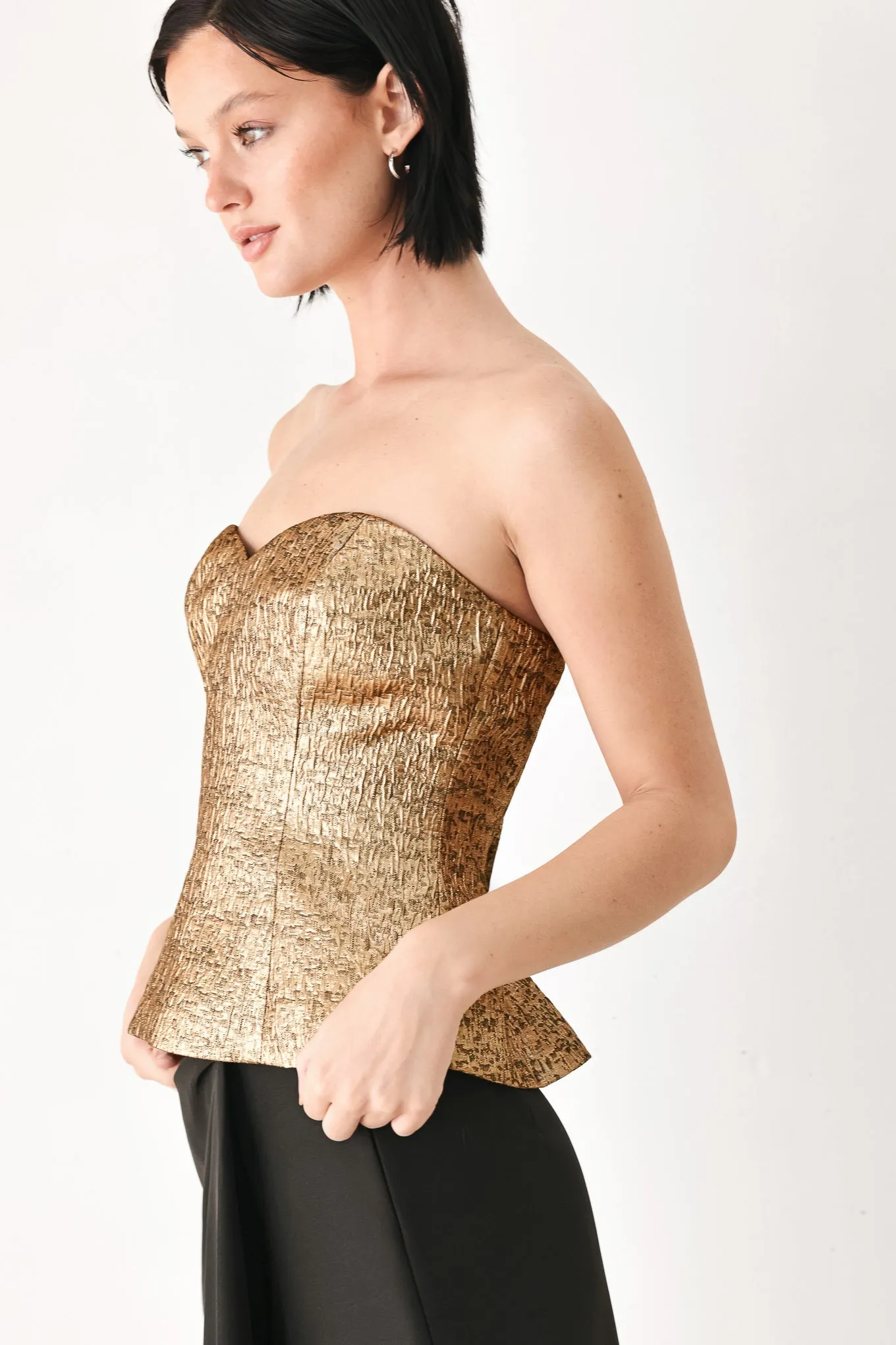 Gold Rush Metallic Sweetheart Tube Top sold by Zulily product image thumbnail 5