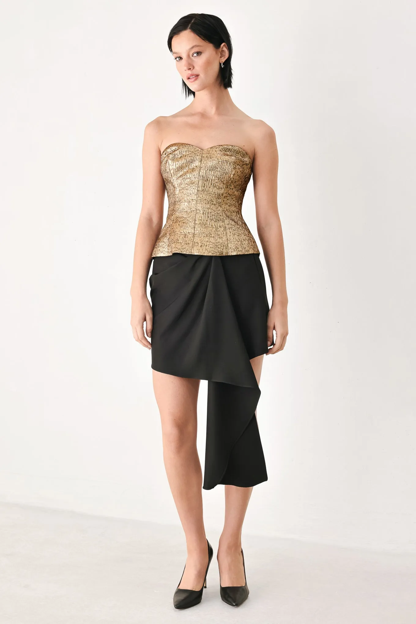 Gold Rush Metallic Sweetheart Tube Top sold by Zulily product image thumbnail 3