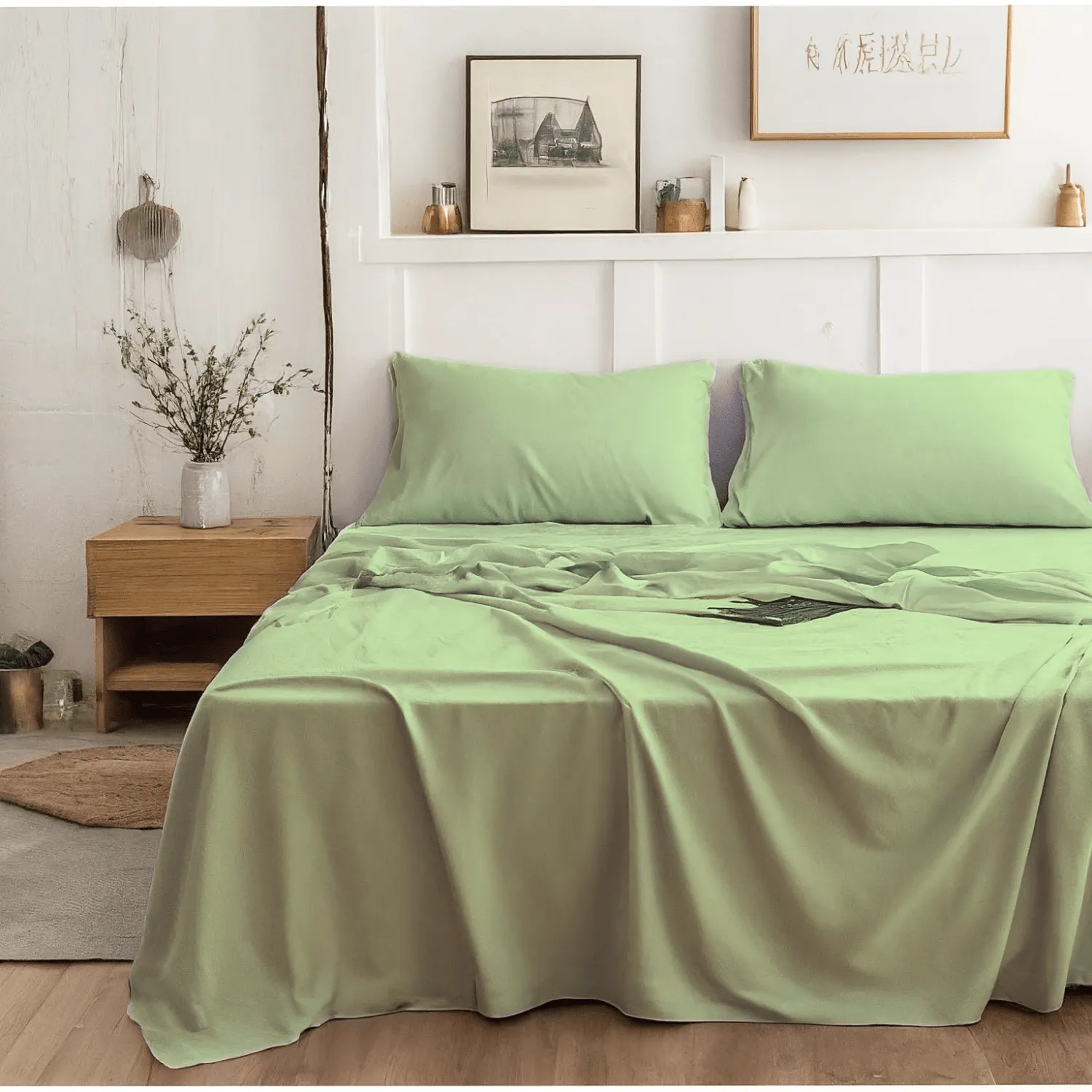 Tache Microfiber Sage Green Bed Sheet Set (202-SG-BSS) sold by Zulily