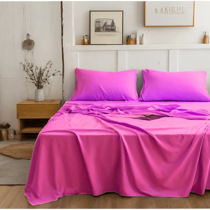 Tache Microfiber Rose Pink Bed Sheet Set (505-RP-BSS) made by Zulily