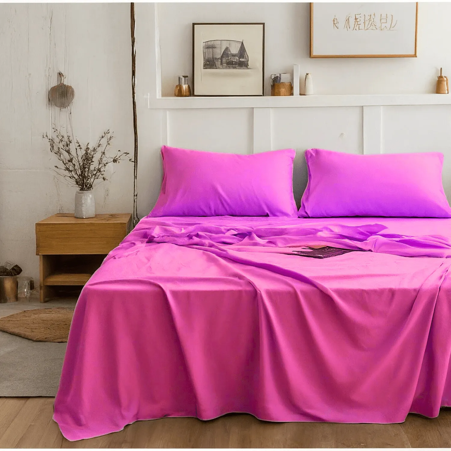Tache Microfiber Rose Pink Bed Sheet Set (505-RP-BSS) sold by Zulily