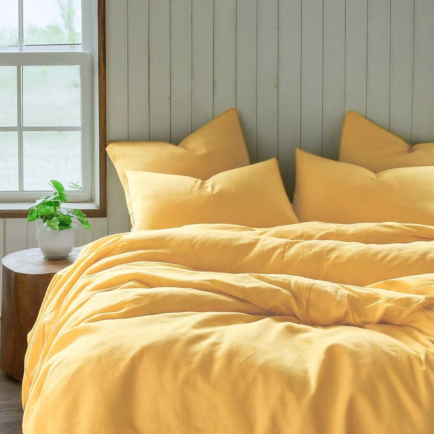 Tache Microfiber Sunny Yellow Bed Sheet Set (404-YS-BSS) sold by Zulily product image thumbnail 5