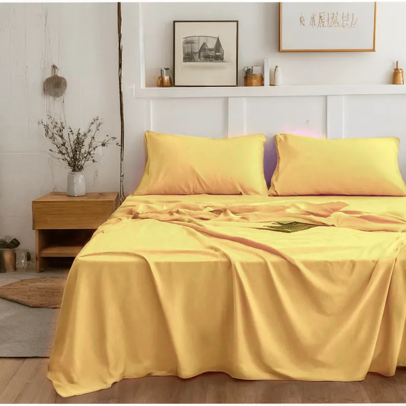 Tache Microfiber Sunny Yellow Bed Sheet Set (404-YS-BSS) made by Zulily