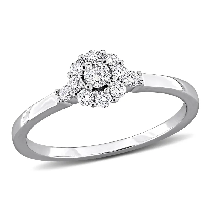 Sofia B. 1/3 CT Lab Grown Diamond TW Ring Silver GH VS1;VS2 made by Zulily