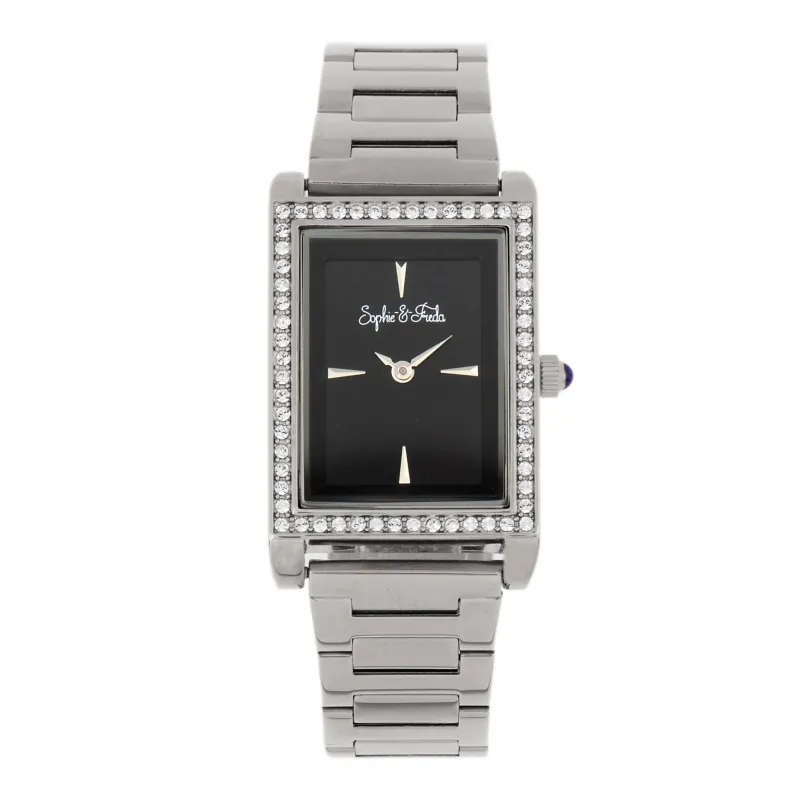 Sophie and Freda Wilmington Bracelet Watch w/Swarovski Crystals made by Zulily