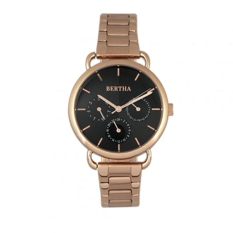 Bertha Gwen Bracelet Watch W/Day/Date made by Zulily
