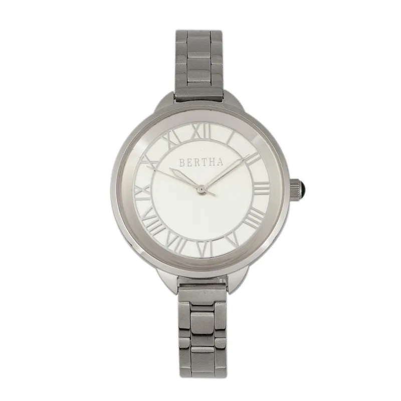 Bertha Madison Sunray Dial Bracelet Watch made by Zulily