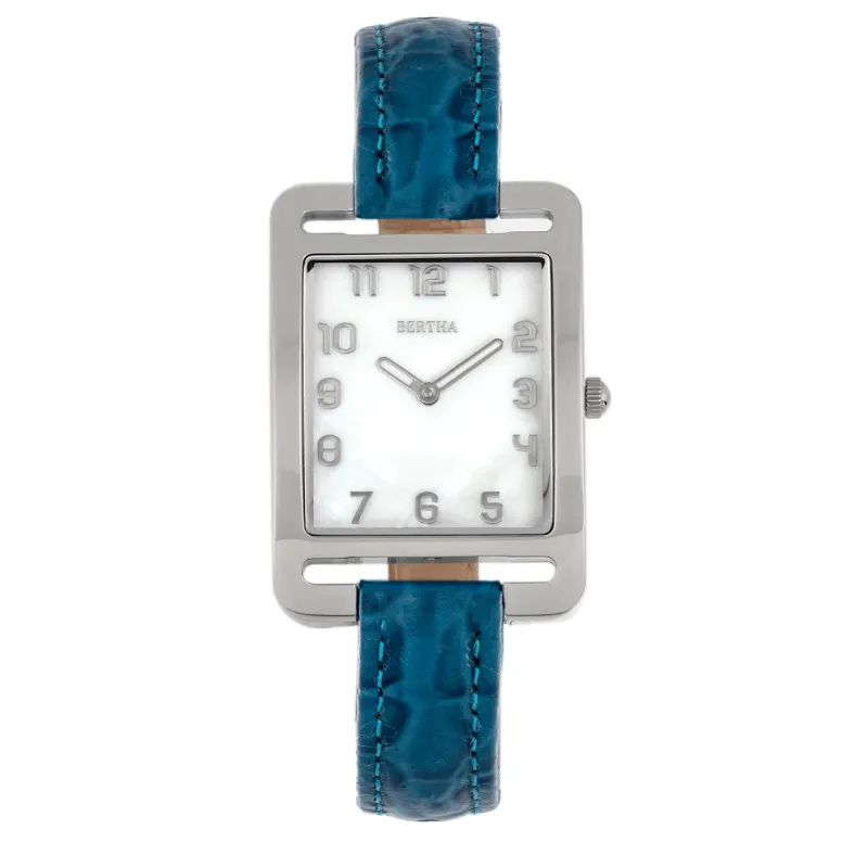 Bertha Marisol Swiss MOP Leather-Band Watch made by Zulily