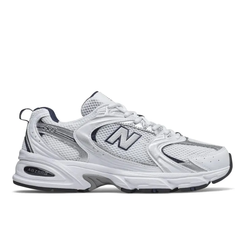 New Balance 530 Unisex Men's Sneakers — White/Blue Low-Top made by New Balance