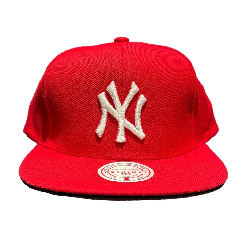 Mitchell & Ness New York Yankees OG Men's Snapback Hat — Red/White made by Mitchell & Ness
