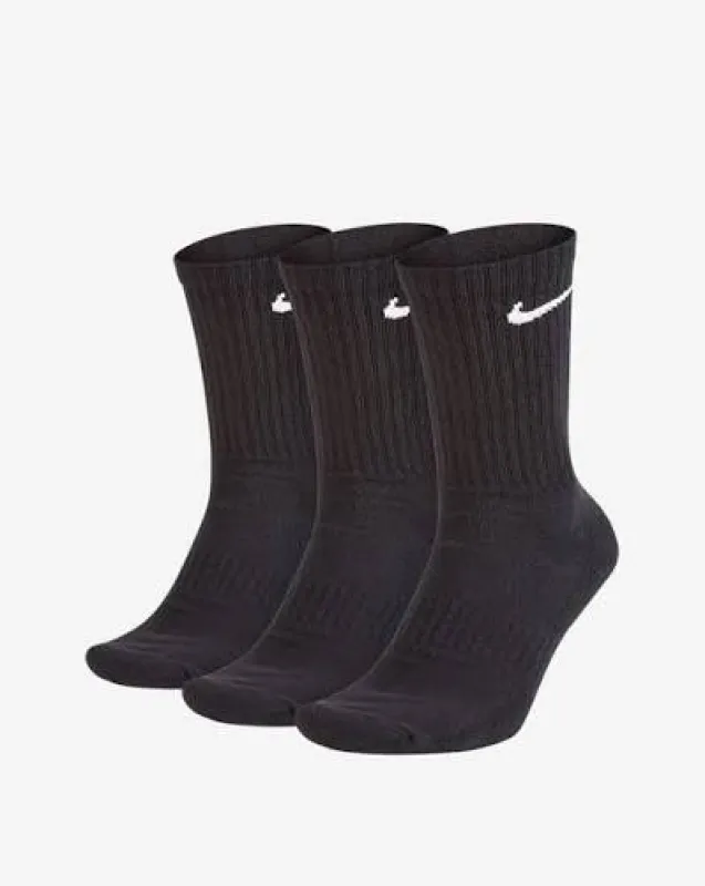 Nike Everyday Cushioned Crew Socks 3-Pack Men's — Black made by Nike