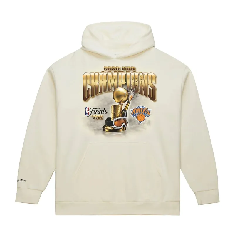 Mitchell & Ness New York Knicks 2026 NBA Champions Finals Mens Hoodie — Cream made by Mitchell & Ness