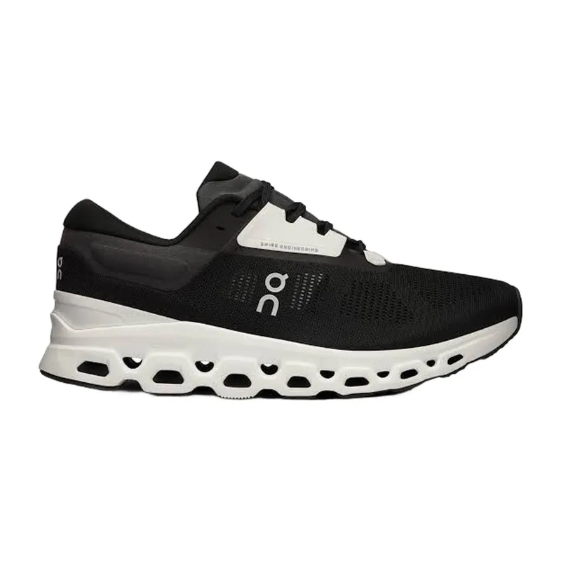 On Men's Cloudstratus 3 Running Shoes - Black / Frost (Cloud 3MD30111197) made by On