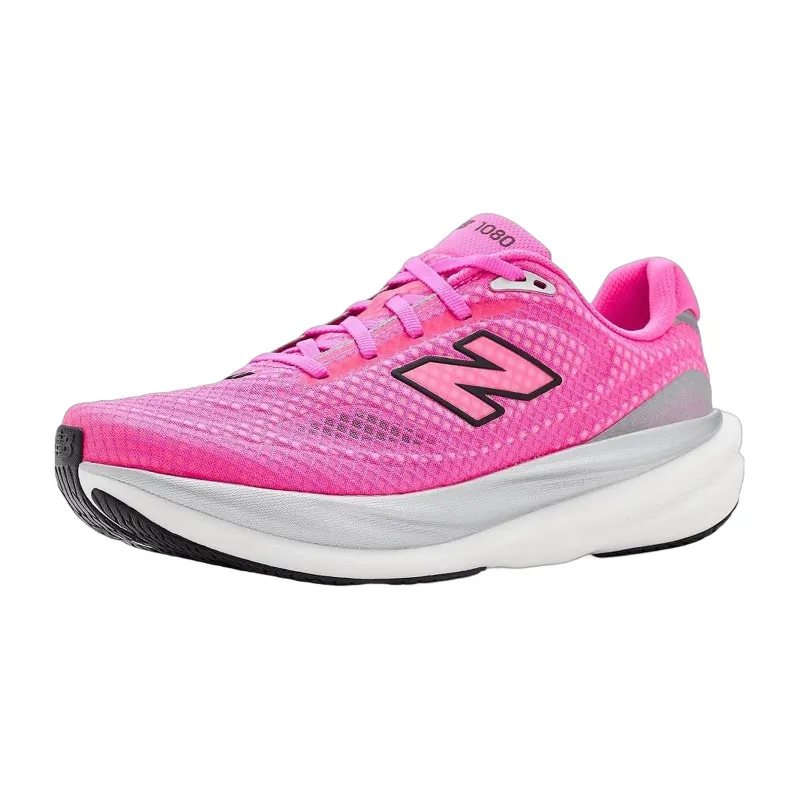 New Balance Women's Fresh Foam X 1080 Running Shoes - Pink Heat / Black made by New Balance