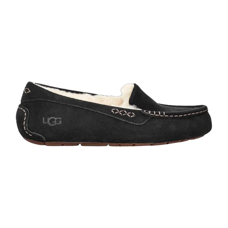 UGG Ansley Wide Womens Loafers — Black Suede made by UGG