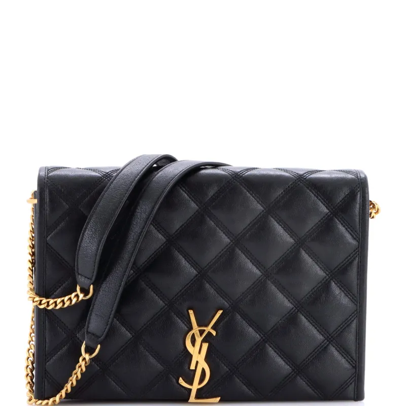 Becky Shoulder Bag Quilted Leather Mini made by Yves Saint Laurent