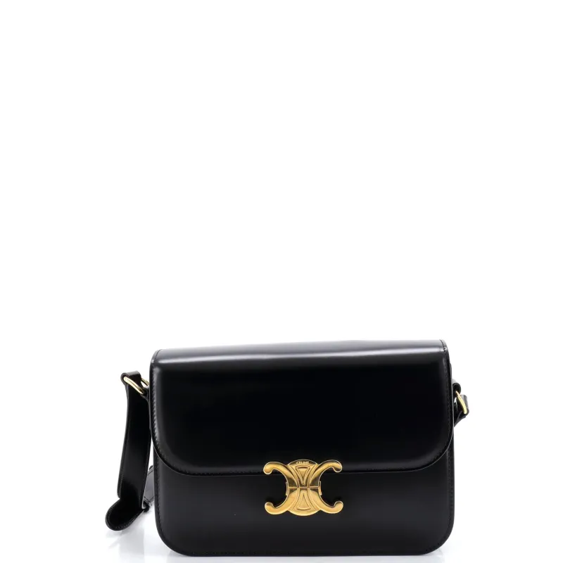 Triomphe Shoulder Bag Smooth Calfskin Medium made by Celine