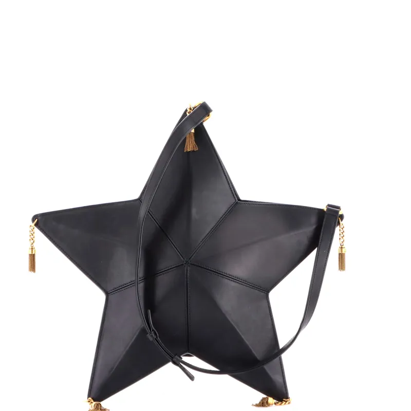 Astro Tassel Shoulder Bag Leather made by Yves Saint Laurent