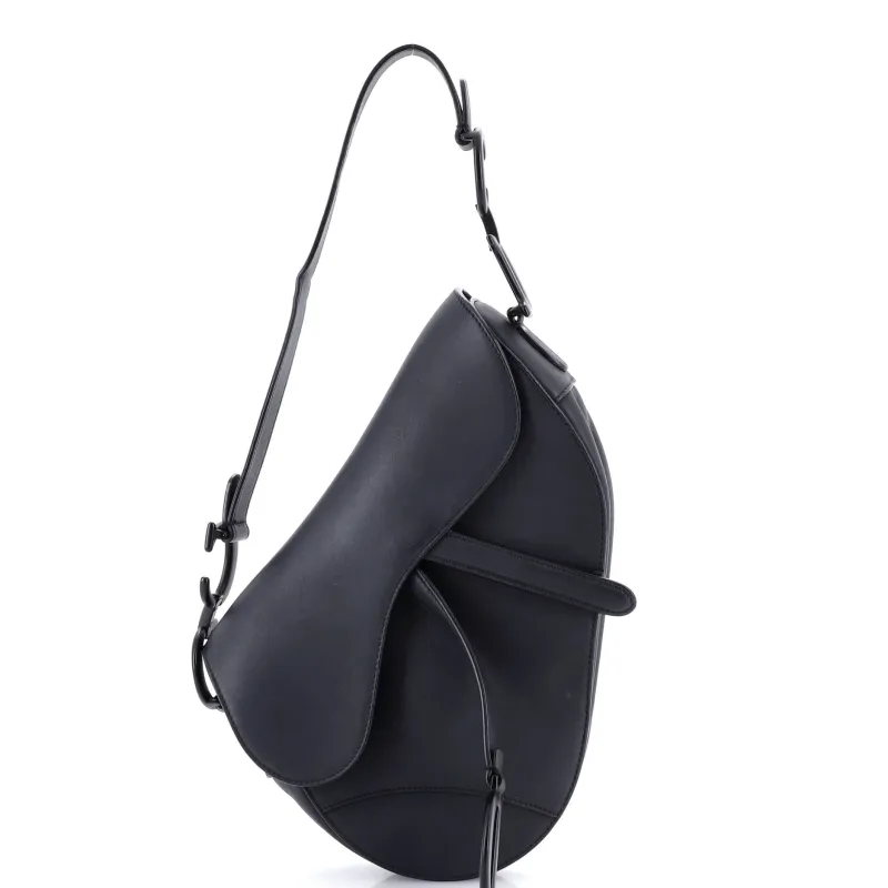 Ultra Matte Saddle Handbag Leather Medium made by Dior