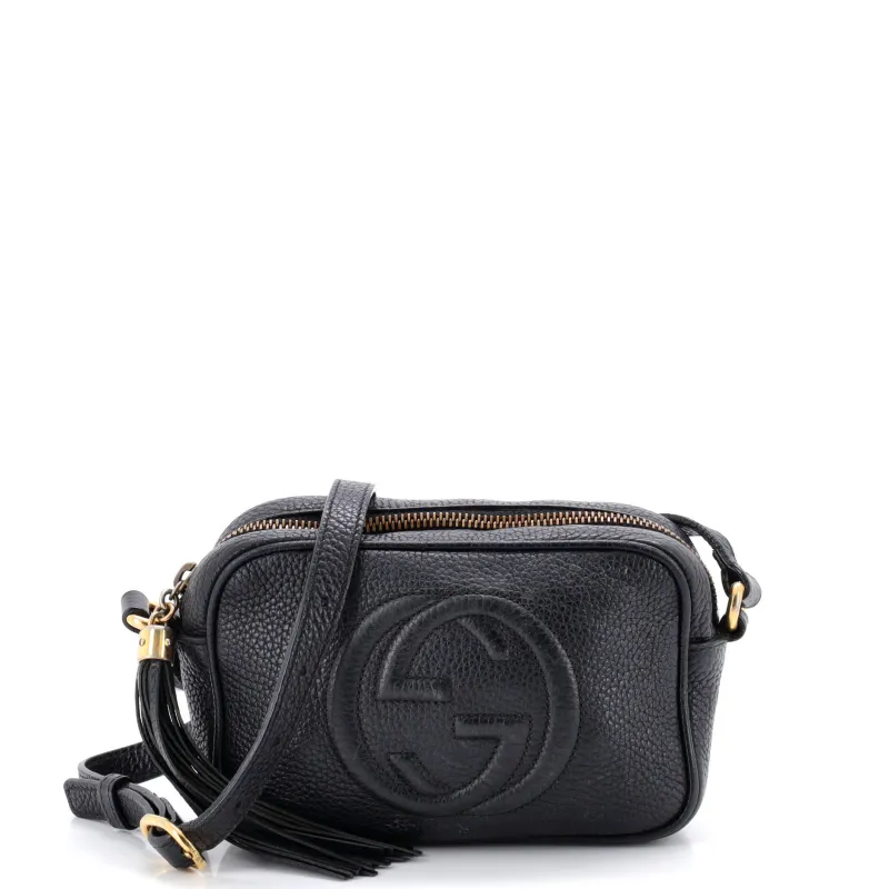 Soho Disco Crossbody Bag Leather Mini made by Gucci