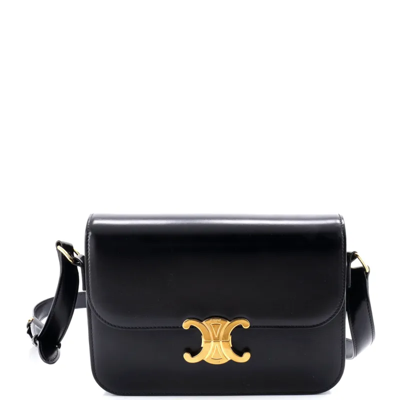 Triomphe Shoulder Bag Smooth Calfskin Medium made by Celine