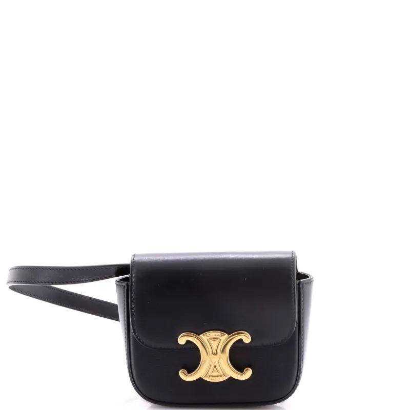 Claude Shoulder Bag Leather Mini made by Celine