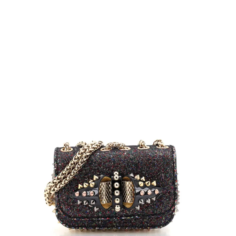 Sweet Charity Crossbody Bag Spiked Leather Mini made by Christian Louboutin