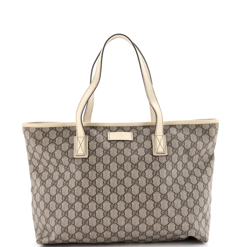 Plus Tote GG Coated Canvas with Leather Medium made by Gucci