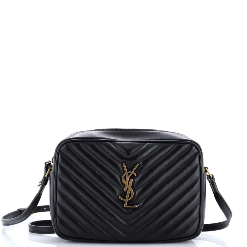 Lou Camera Bag Matelasse Chevron Leather Small made by Yves Saint Laurent