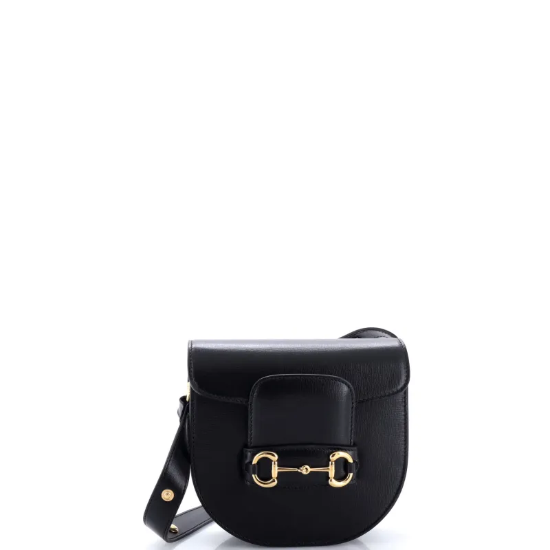 Horsebit 1955 Rounded Shoulder Bag Leather Mini made by Gucci