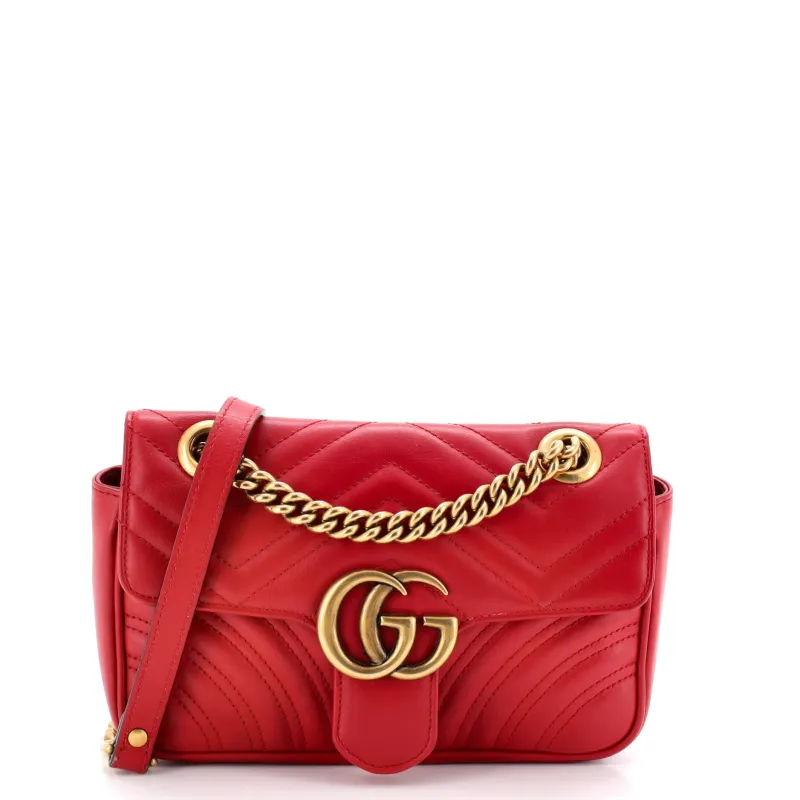 GG Marmont Flap Bag Matelasse Leather Mini made by Gucci