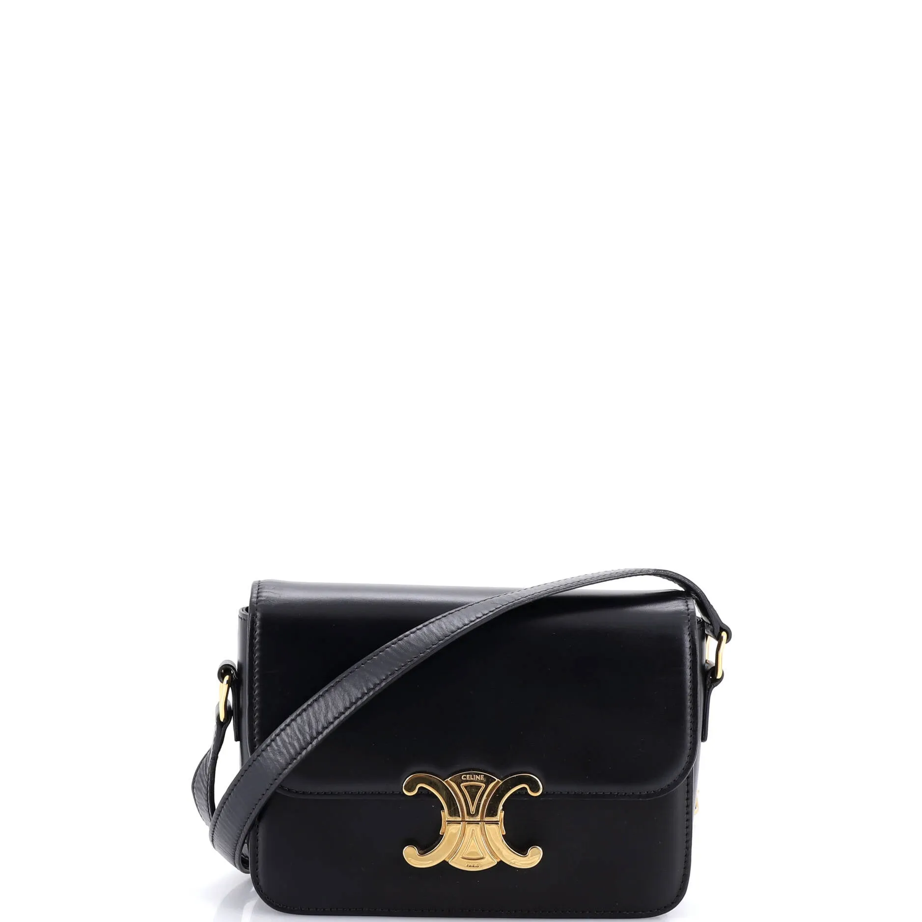 Triomphe Shoulder Bag Smooth Calfskin Teen sold by Zulily