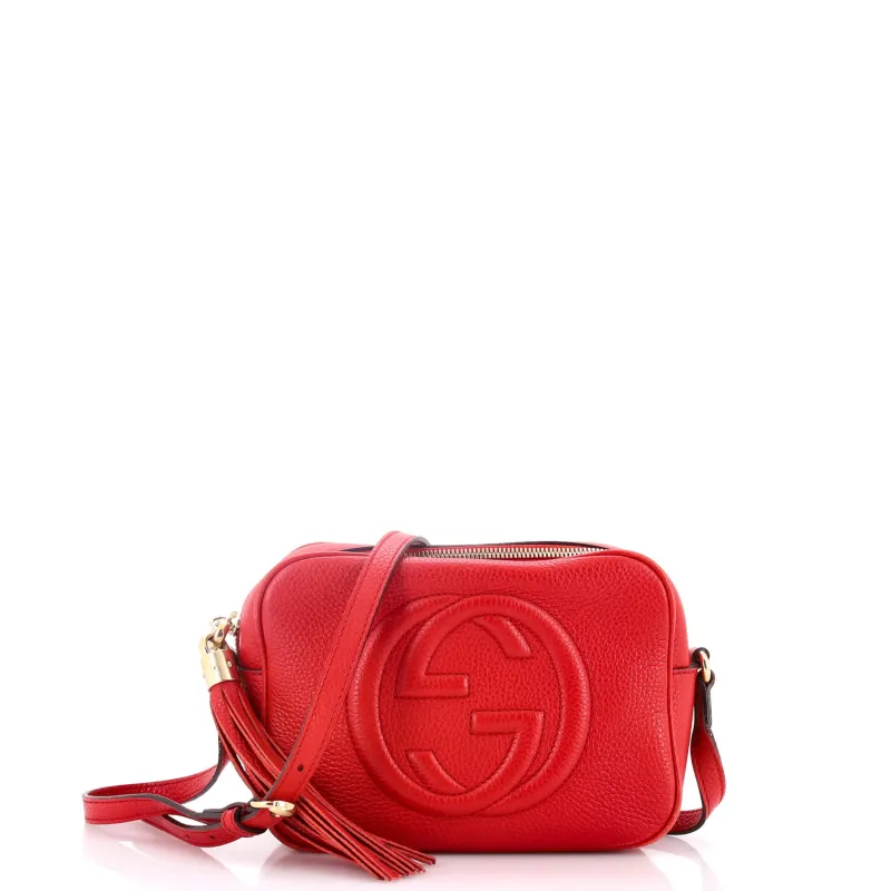 Soho Disco Crossbody Bag Leather Small made by Gucci