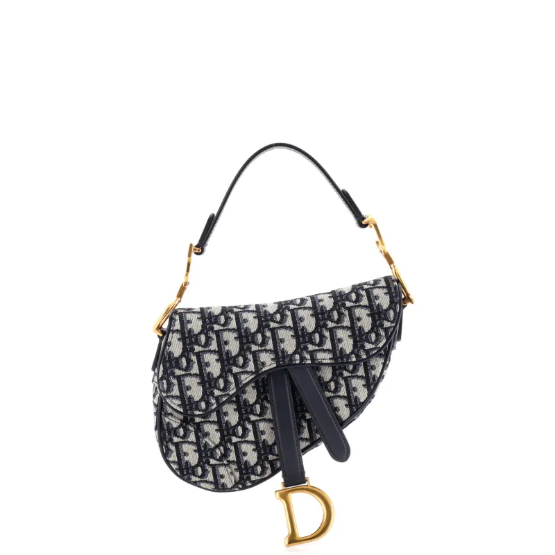 Saddle Handbag Oblique Canvas Mini made by Dior